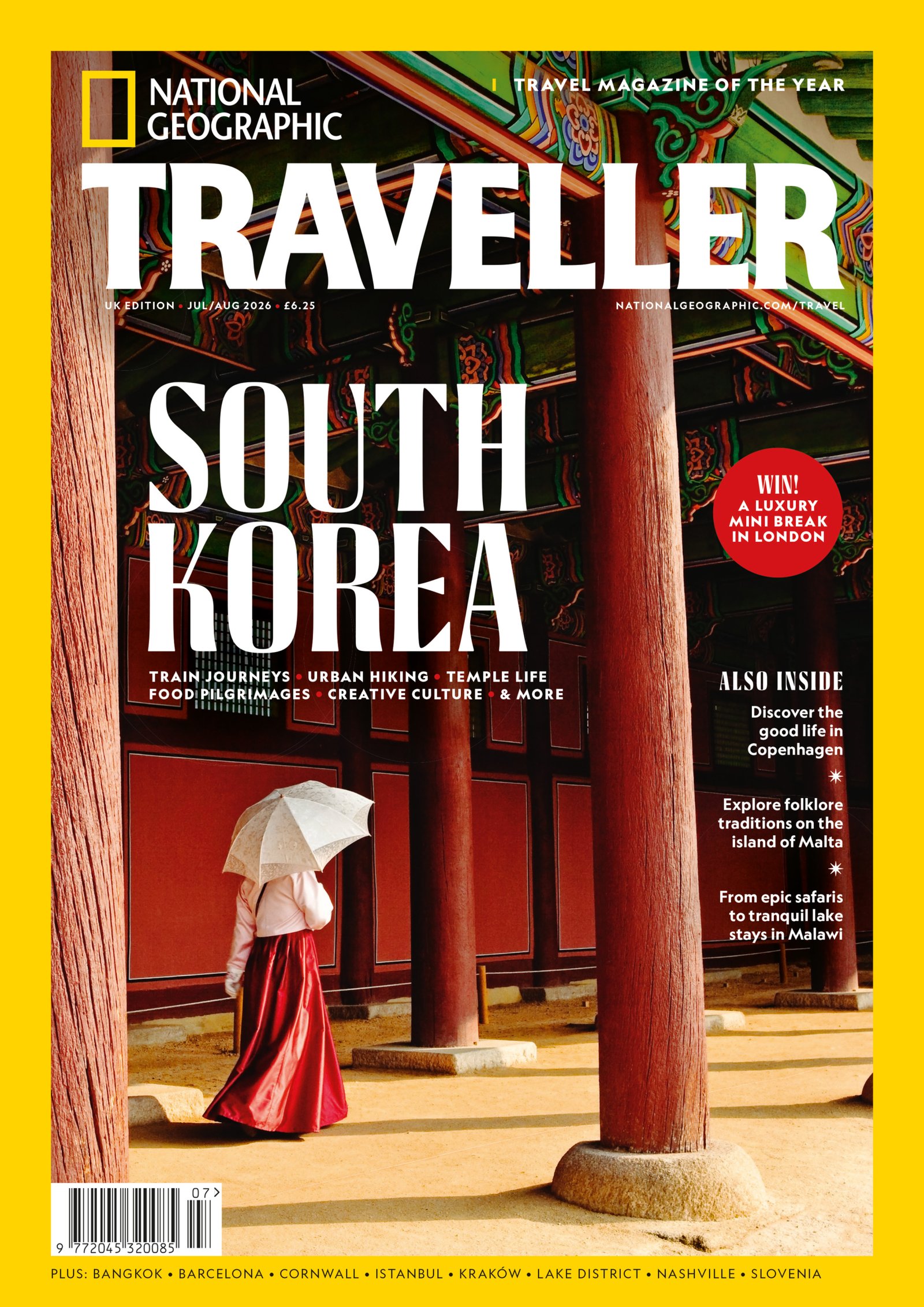 National Geographic Traveller (UK) magazine - July/August